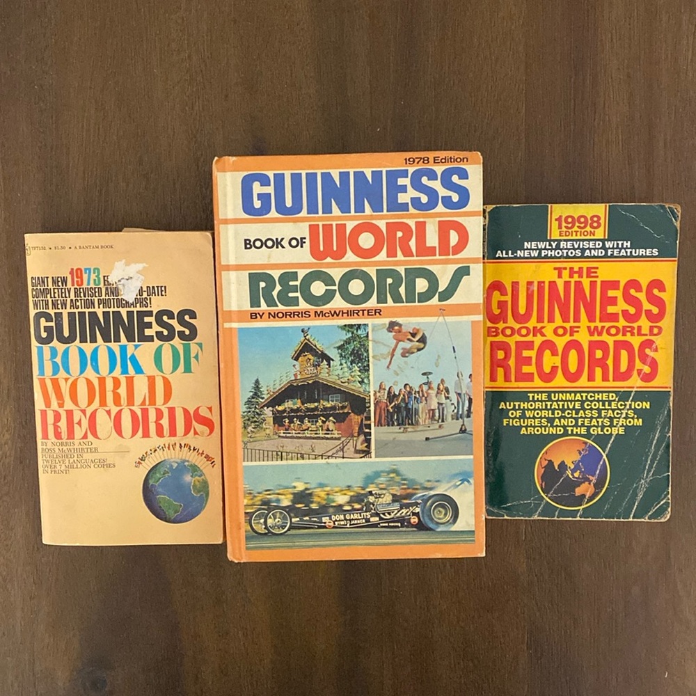 Vintage Guinness Book of World Records Bundle